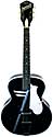 Harmony H956S Montclair made by Harmony in Chicago, acoustic guitar, archtop, black finish, harmometal binding, birch top,made in 1958