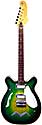 Micro-Frets-Spacetone hollow body, 2 pickup, Martian green finish, electric guitar, Micro-Nut