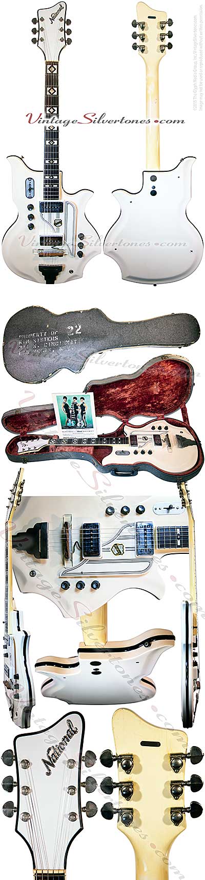 National Glenwood Val-Pro 99- electric guitar 3 pickups, made in Chicago 1962 res-o-glass